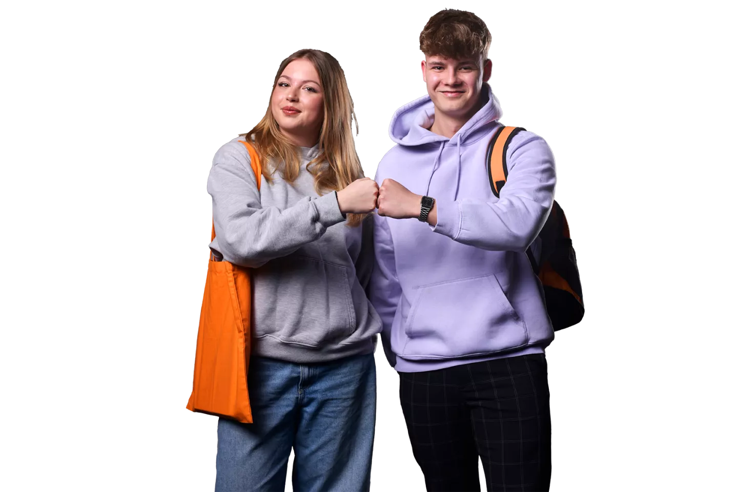 Studenci robią żółwika.