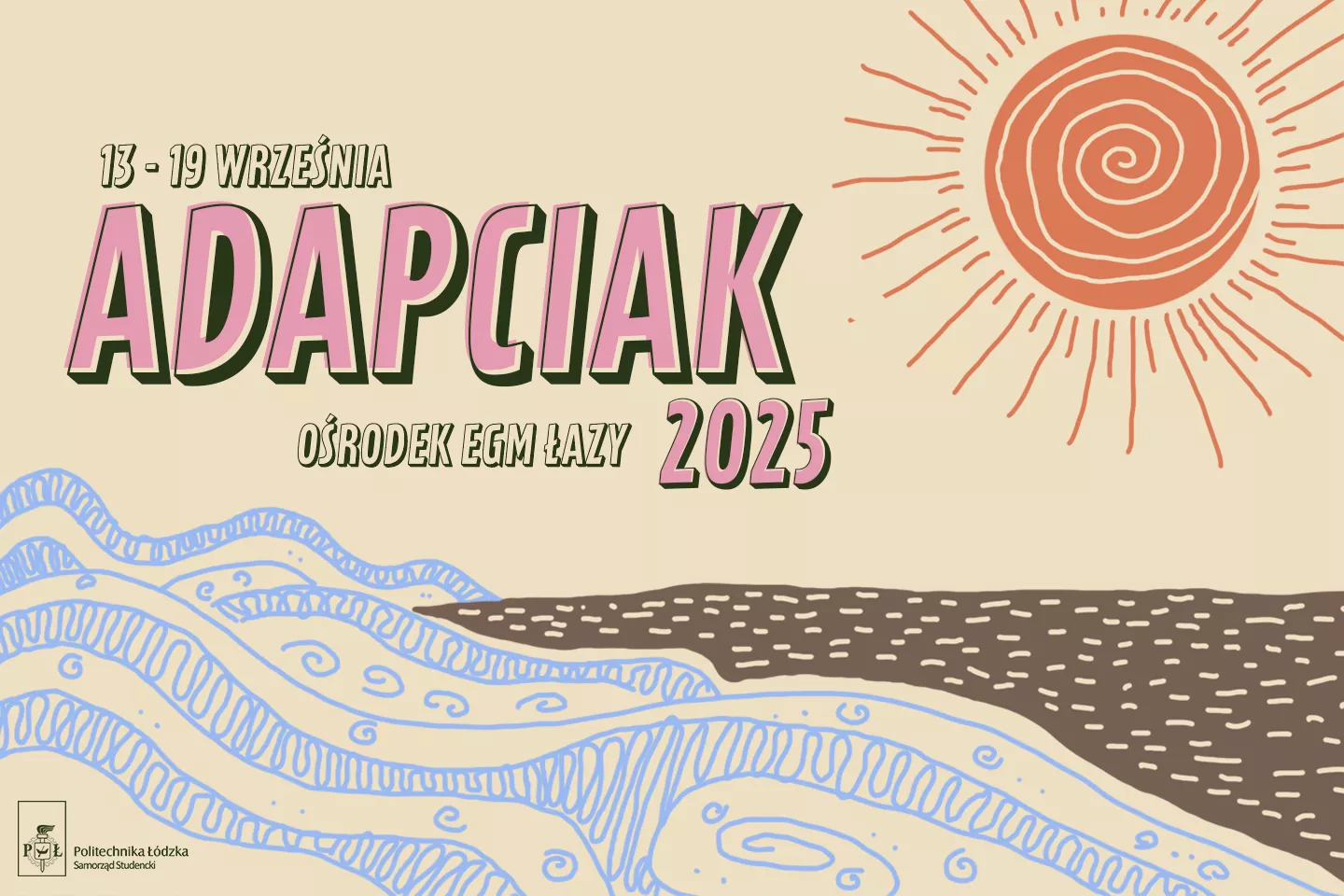 Grafika promująca wyjazd integracyjny studentów roku "zero".