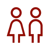 Piktogram student i studentka.