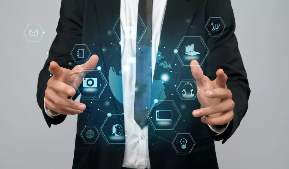 wybór, znaczki wokół dłoni